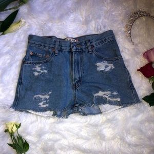 True Vintage Levi Short Shorts Ripped & Distressed